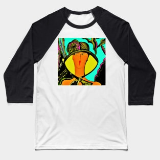 tropical colours art deco summer hat Baseball T-Shirt